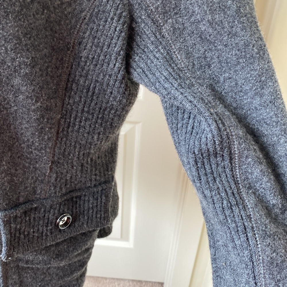 Jones New York Gray Wool Sweater Blazer Size XL - Picture 7 of 8